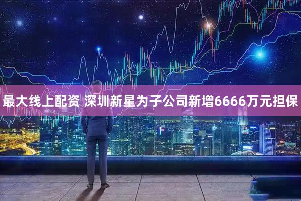 最大线上配资 深圳新星为子公司新增6666万元担保